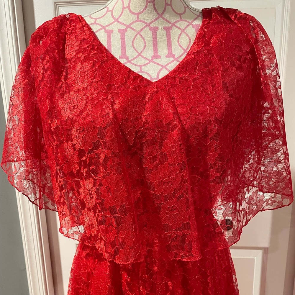Lace Vintage Dress Mike Benet Formals - Picture 2 of 5